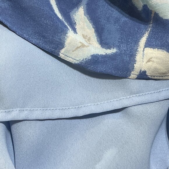 Sigrid Olsen VTG Shift Dress Sleeveless Blue 6P Petite Maxi 48" Y2K 90's - Picture 5 of 8